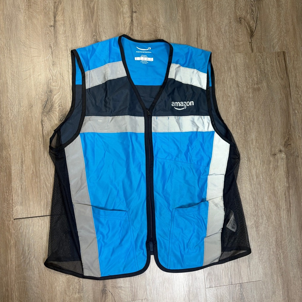 Amazon Luly Yang Reflective Vest XL Amazon FLEX Uniform Blue